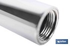 Tubo alargador de ducha de acero inoxidable | Diámetro exterior: Ø24 mm | Disponible en diferentes acabados y longitudes - Cofan