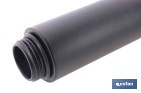 Tubo alargador de ducha de acero inoxidable | Diámetro exterior: Ø24 mm | Disponible en diferentes acabados y longitudes - Cofan