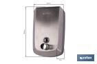 Dosificador de jabón en acero inoxidable 304 | Varias Medidas y Capacidades | Dispensador con ventana de visualización - Cofan