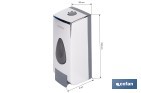 Soap dispenser | Capacity: 600ml | Material: durable ABS | Suitable for commercial use | Available in two different colours - Cofan