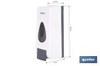 Soap dispenser | Capacity: 600ml | Material: durable ABS | Suitable for commercial use | Available in two different colours - Cofan