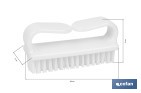 Cepillo de uñas con mango | Cerdas de PVC | Limpieza suave y eficaz | Longitud: 8,2 cm - Cofan