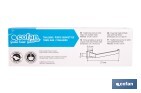 Toallero de baño negro mate | Material: acero inoxidable | Diseño cuadrado | Kit de fijación incluido | Medidas: 27 x 8 x 5,5 cm - Cofan