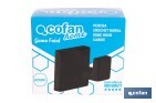 Percha negra mate | Material: acero inoxidable | Diseño cuadrado | Kit de fijación incluido | Medidas: 5,5 x 6 x 5,5 cm - Cofan