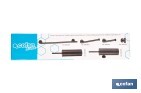 Toallero negro mate | Material: acero inoxidable | Diseño redondo | Kit de fijación incluido | Medidas: 28 x 8 x 5 cm - Cofan
