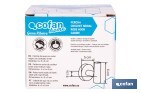 Percha negra mate | Material: acero inoxidable | Diseño redondo | Kit de fijación incluido | Medidas: 5 x 5 x 6 cm - Cofan