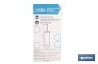 Escobillero de baño negro mate | Material: acero inoxidable | Diseño redondo | Medidas: 9,1 x 9,1 x 39 cm - Cofan