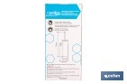 Escobillero de pared negro mate | Material: acero inoxidable | Diseño redondo | Medidas: 9,1 x 12,9 x 39 cm - Cofan