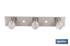 Perchero de pared | Material: acero inoxidable 304 | Acabado: satinado | Disponible con diferentes colgadores - Cofan