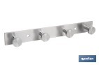 Perchero de pared | Material: acero inoxidable 304 | Acabado: satinado | Disponible con diferentes colgadores - Cofan