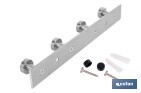 Perchero de pared | Material: acero inoxidable 304 | Acabado: satinado | Disponible con diferentes colgadores - Cofan