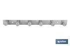 Perchero de pared | Material: acero inoxidable 304 | Acabado: satinado | Disponible con diferentes colgadores - Cofan
