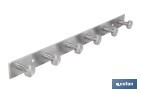 Perchero de pared | Material: acero inoxidable 304 | Acabado: satinado | Disponible con diferentes colgadores - Cofan