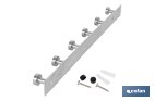 Perchero de pared | Material: acero inoxidable 304 | Acabado: satinado | Disponible con diferentes colgadores - Cofan