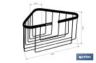  Corner Shower Basket | Corner-Piece | 304 Stainless Steel - Cofan