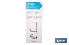 Cesta de ducha doble colgante de acero inoxidable 304 con 2 niveles | Disponible en dos acabados - Cofan