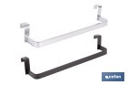 Toallero para mueble de baño con longitud de 36 cm. Dos acabados diferentes.