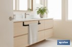 Toallero para mueble de baño con longitud de 36 cm. Dos acabados diferentes. - Cofan