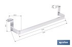 Toallero para mueble de baño con longitud de 36 cm. Dos acabados diferentes. - Cofan