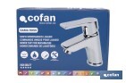 Single-handle basin tap | Ross Model | Brass | Size: 13 x 11 x 4.5cm - Cofan