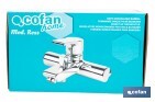 Robinet pour Baignoire Mitigeur | Modèle Ross | Fabriqué en Laiton | Dimensions 13 x 11 x 18 x 3 cm - Cofan