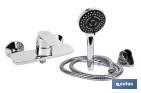 SET OF SHOWER HEAD | INCLUDES SINGLE-HANDLE SHOWER TAP, BRACKET, HOSE AND SHOWER HEAD | HANDHELD SHOWER HEAD WITH 5 FUNCTIONS 
