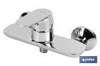 Shower mixer tap | Single-handle tap | Cartridge: 40mm | Rift Model | Brass with chrome-plated finish - Cofan