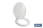 TAPA WC | MEDIDAS 41.9 X 34.7 CM | FABRICADA EN POLIPROPILENO BLANCO