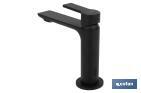 Robinet Mitigeur pour Lavabo | Couleur Robinetterie Noire | Cartouche de 25 mm - Cofan