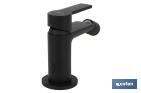 Single-handle mixer tap for bidet | Black bathroom fittings | Cartridge of 25mm - Cofan