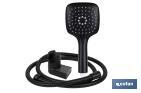 SHOWER KIT | BLACK BATHROOM FITTING | HAND-HELD SHOWER HEAD + HOSE + BRACKET INCLUDED