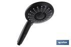 HAND-HELD SHOWER HEAD | BLACK BATHROOM FITTINGS | 5 SPRAY MODES