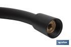 Shower hose | Black bathroom fittings | Size: 150cm - Cofan