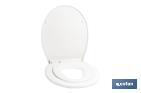 TAPA DE WC FAMILIAR OVAL | MATERIAL: POLIPROPILENO | CIERRE LENTO Y SILENCIOSO