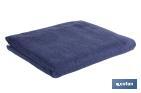 Lot de 3 serviettes de couleur bleu marine avec 580 g/m2 | Gamme Marin | Lot de serviettes 100 % coton - Cofan