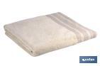 Lot de 2 serviettes de couleur nature avec 600 g/m2 | Gamme Inspiración | Lot de serviettes 95 % de coton et 5 % de lin  - Cofan
