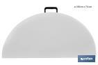 Mesa redonda dobrável de cor branca | Peso máximo: 150 kg | Adequada para 10 pessoas | Dimensões: Ø180 x 74 cm  - Cofan