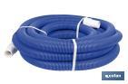 MANGUERA AUTOFLOTANTE PARA PISCINA AZUL | CON Ø 3,8 CM DE DIÁMETRO Y 12 METROS | CON 2 TERMINALES