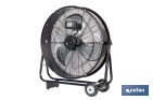 Ventilador industrial de suelo con 3 aspas | Potente motor con varias velocidades | Disponible en diferentes medidas y potencias - Cofan