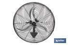 Ventilador de pared industrial con 3 velocidades | 3 aspas de aluminio, función de oscilación | Disponible en diferentes medidas y potencias - Cofan
