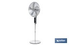 VENTILADOR DE PIE DE 70 W CON MANDO A DISTANCIA Y 5 ASPAS | 3 VELOCIDADES, FUNCIÓN OSCILACIÓN, TEMPORIZADOR, 3 MODOS DE VENTILACIÓN | DISPONIBLE EN DIFERENTES COLORES