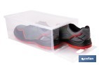 Zapatero apilable transparente | Organizador de zapatos | Medidas: 35,5 x 24,5 x 13,5 cm - Cofan