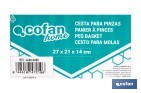 Cesta para pinzas de ropa con colgador | Almacenamiento para colada | Disponible en diferentes colores - Cofan