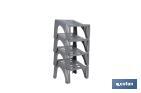 Stackable shoe racks | Colour: grey | Maximum storage space - Cofan