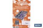 Organizador de cubiertos con separadores para cajón | Cubertero con 8 compartimentos y separadores modulares | Color: gris | Material: polipropileno - Cofan