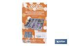 Organizador de cubiertos con separadores para cajón | Cubertero con 11 compartimentos y separadores modulares | Color: gris | Material: polipropileno - Cofan
