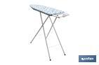Tabla de planchar | 3 posiciones regulables | Compacta y ajustable | Patas antideslizantes | Medidas: 110 x 32 cm - Cofan