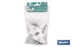 Tendedero de Ropa de 2 Poleas | Soporte en blanco y rueda en gris | Durabilidad y Funcionalidad - Cofan