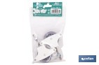 Tendedero de Ropa de 2 Poleas | Soporte en blanco y rueda en gris | Durabilidad y Funcionalidad - Cofan