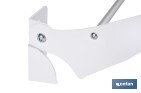Tendedero de pared abatible | 6 varillas de aluminio | Área de tendido de 4,5 m | Longitud: 75 cm | Color: blanco - Cofan